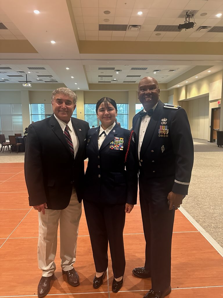 Rick Mantei Supports ROTC Cadets At Spring Valley High School Military Ball